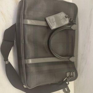 Burberry Gray Men's Briefcase